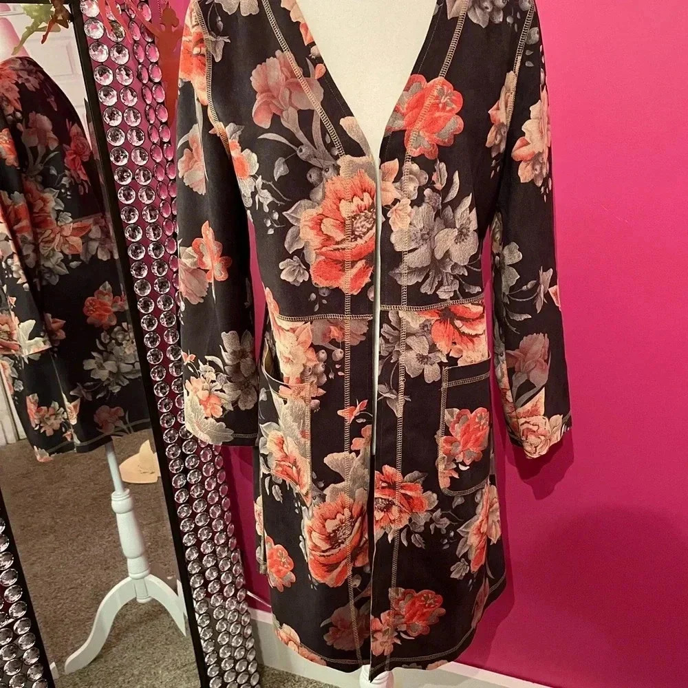 Anthropology faux suede jacket